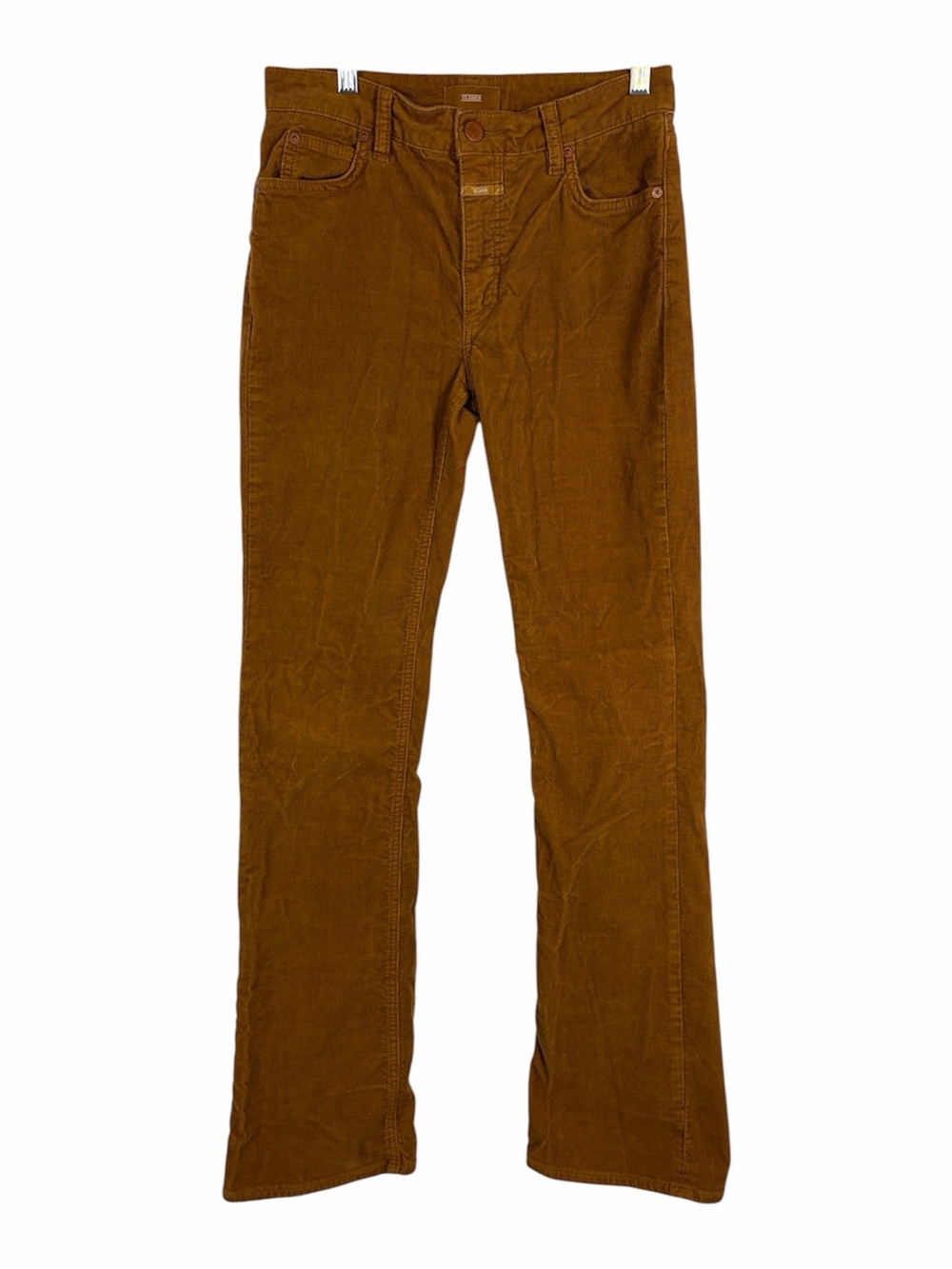 CLOSED Corduroy Straight Leg Pants Mustard Brown Size 26